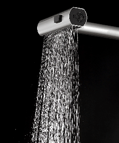 Alternative view of D-XP30 FORNO ACQUA 33 in. Drop-In/Undermount 3-Level Workstation Sink with Waterfall Faucet & Glass Rinser