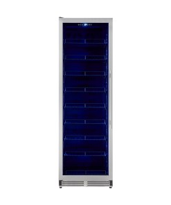 FBCBI6703-24S Forno Cesinali 24-Inch Built-In Beverage Cooler, 15.8 cu.ft, Stainless Steel, Dual Temperature Zones, LED Interior Lighting, Adjustable Shelves