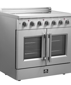 Alternative view of FFSEL6917-36 Forno Galiano 36-Inch Freestanding French Door Electric Range, True Convection, Energy Efficient