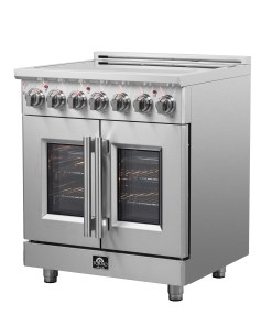 Alternative view of FFSEL6955-30 Forno Massimo 30-Inch Freestanding French Door Electric Range, True Convection Oven