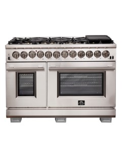 FFSGS6187-48 Forno Capriasca 48-Inch Freestanding Dual Fuel Range, 8 Burners, True Convection Oven