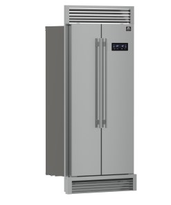 Alternative view of FFRBI1805-37SG Forno Salerno 37-Inch Built-In Stainless Steel Refrigerator, 15.6 cu.ft, Decorative Grill, ENERGY STAR Certified