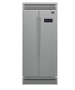 FFRBI1805-37SG Forno Salerno 37-Inch Built-In Stainless Steel Refrigerator, 15.6 cu.ft, Decorative Grill, ENERGY STAR Certified