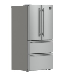 Alternative view of Réfrigérateur à portes françaises Forno Moena 36 po FFRBI1820-36SB, 19,2 pi, profondeur de comptoir, machine à glaçons, panneau intérieur en acier inoxydable, certifié ENERGY STAR