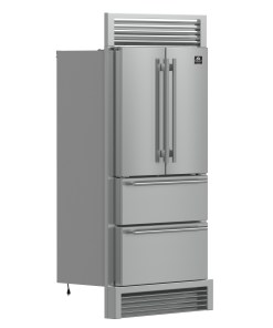 Alternative view of FFRBI1820-40SG Forno Moena 40-Inch French Door Refrigerator, Stainless Steel, 19.2 cu.ft, Decorative Grill, ENERGY STAR Certified
