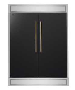 FFFFD1722-60MG-BLK Forno Maderno 2-28-Inch Wide Convertible Refrigerator/Freezer in Black, Decorative Trim, 27.2 cu.ft, 84-Inch High, ENERGY STAR Certified