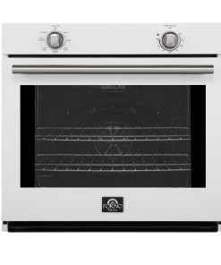 Alternative view of FBOEL1370-30WHT Forno Vomero 30-Inch Wall Oven, White, 5 cu.ft Capacity, 3550 Watts Convection, Mechanical Controls, Manuel Steam Clean