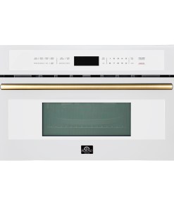 FMWDR3093-30WHT Oliena Espresso White 30 Inch 1750 Watt Compact Oven & 1000 Watt Microwave, 1.6 cu. ft.