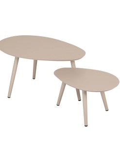 Alternative view of Deko Living 2 Piece Beige Outdoor Oval Table Set COP30219TBL