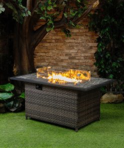 Deko Living Wicker Gas Outdoor Firepit COB10002